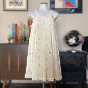 Rohit Gandhi + Rahul Khanna Anthropologie mother of pearl sequined swing dress